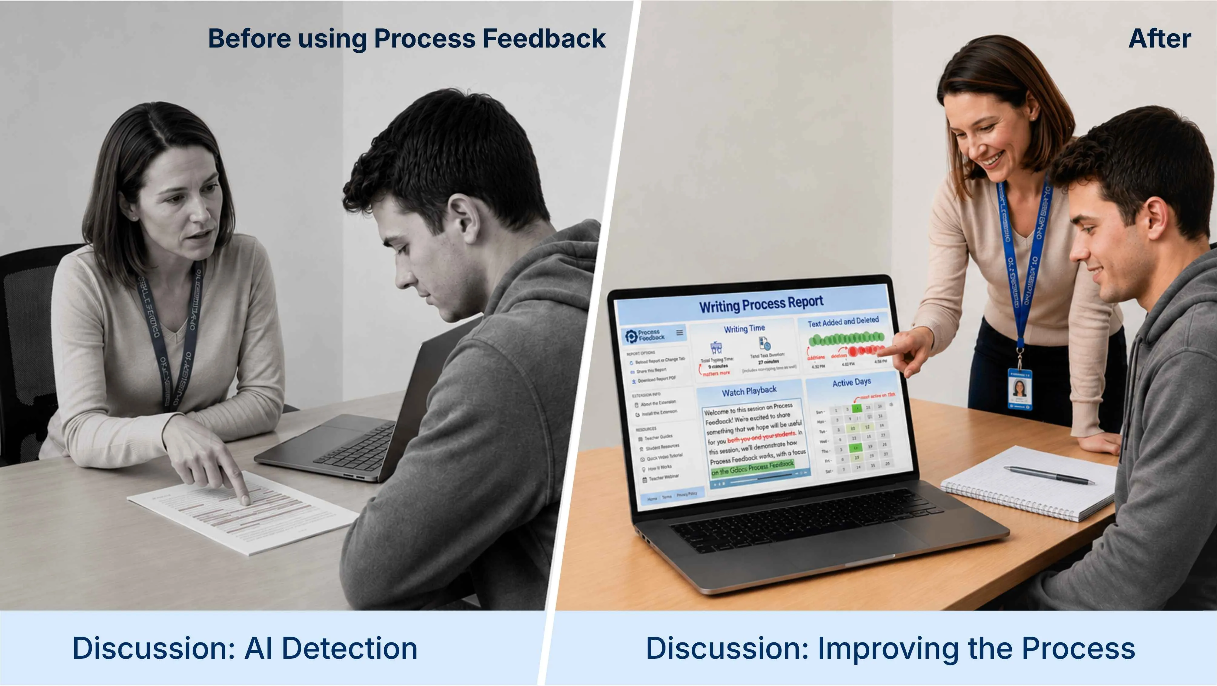 Process Feedback helps shift the conversation from AI detection to process improvement